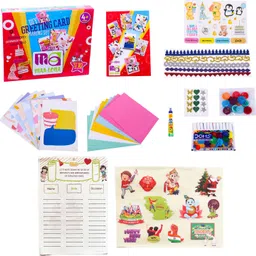 maalona-exclusive toys DIY Greeting Card Making Kit | Art and Craft Kit with 10 Big Cards image 5