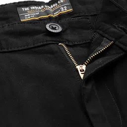 the indian garage co. Solid Men Black Chino Shorts image 4