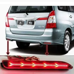 indmotive TOYOTA INNOVA REAR REFLECTOR LED LIGHT (LEFT +RIGHT) (MATRIX & SCANNING) Car Reflector Light image 2