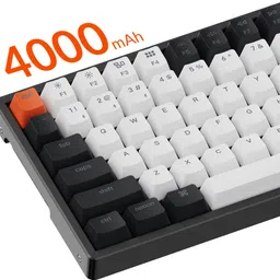 Keychron K2 Wireless Hot-swappable Mechanical Keyboard/ White Backlight/ 75 % Keyboard/ Bluetooth, Wired USB, Wireless Laptop-size Multi-device Keyboard Compatible with Desktop, Laptop, Mac image 3