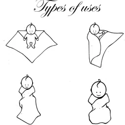 cotonex Printed Crib Swaddling Baby Blanket for AC Room image 5