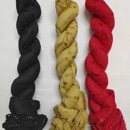 p b. styles india Lycra Blend Solid Multicolor Women Dupatta-picture-30