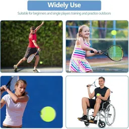 idealimpact 3Pcs Stringed Tennis Balls Nylon Rebound Ball, Solo Training Self-Pracitce Tennis Ball image 4