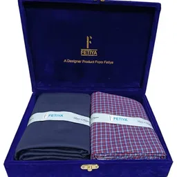 fetiya Shirt & Trouser Fabric in velveta Box Packing (Shirt-2.35 m, Pant-1.25 m) image 3