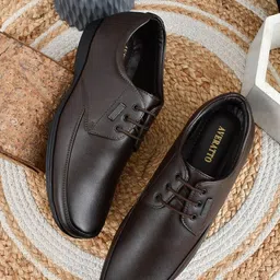 averatto Brown Lace Up Formal Shoe for Mens (A9931) Party Wear For Men-picture-14