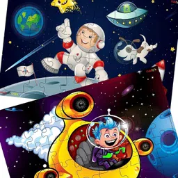 fiddlys Wooden Puzzle for Boys & Girls Learning Educational Toy (Space Hero & Astronaut)-picture-18