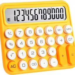 onprix Large Calculator 12 Digits Big Round Buttons Large LCD Display Mechanical Key Calculator for Office,School, Home, Business Use Basic Calculator-picture-21