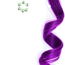 hairarchy Purple Clip-In Streak 20 Inch Hair Extension image 5