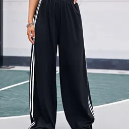 trufflegum Women Solid Black Track Pants image 4