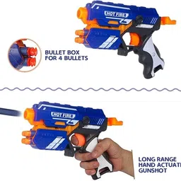 topqore Hot Fire Blaze Storm Foam Blaster Toy Gun with 10 Extra Bullets, Guns & Darts Target Shooting Role Play Gun Guns & Darts Guns & Darts image 4