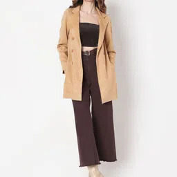 vero moda Polyester Solid Coat For Women image 5