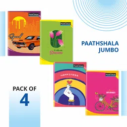 Jumbo Colorful Notebook Series with 60 GSM Ruled Premium Paper A4 Notebook Single Line Ruled 172 Pages-image-27