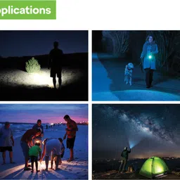 mr.light 1.8 Kms, 2000mAh Rechargeable Li-ion Aircraft Aluminium Flashlight |GT4 Torch image 3