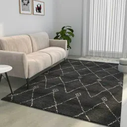 jaipur rugs Grey Geometric Wool 4 X 6 Ft Hand Knotted Carpet-picture-18