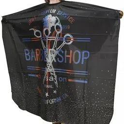 crazzy professional Print Saloon Hair Cutting Sheet Apron Barber Saloon (Barber Shop) Waterproof Makeup Apron image 3