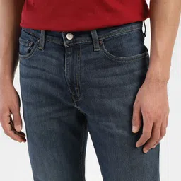 levi's Men Slim Mid Rise Blue Jeans image 4