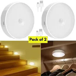 dizaa Motion Sensor Light with USB Charging Wireless for Hallway,Wardrobe,Bathroom Night Lamp image 1