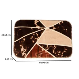 utility jet Brown Abstract Nylon 24x16 Inches Anti Skid Door Mats (Pack of 2) image 2