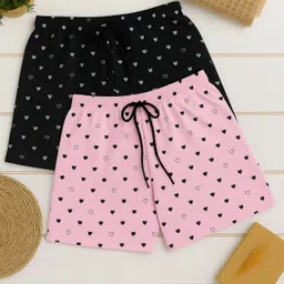 tapasya fashion Pack of 2 Printed Women Multicolor Regular Shorts-picture-11