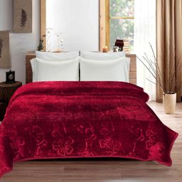 flipkart smartbuy Floral Double Mink Blanket for Heavy Winter-picture-9
