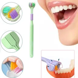 hofason Three-Sided Soft Toothbrush, Effective Wrap-Around Design, Deeply to Clean Teeth Ultra Soft Toothbrush-picture-15