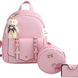 asmita faishon Small 8 L Backpack sling bag set for ladies, school or college girl's combo of 3-picture-11