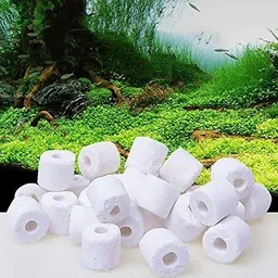 vayinato Ceramic Ring 500G & Bio Balls 50 Nos - Filter Media for Aquarium Fish Tank Undergravel Aquarium Filter image 2