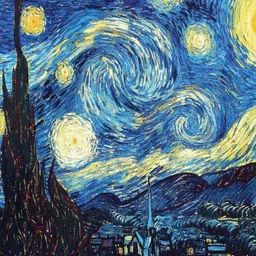 idream 5D Diamond Painting DIY Kit Van Gogh Starry Night Theme Cross Stitch 12 inch x 16 inch Painting-picture-14