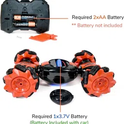 vikrida Rc Stunt Car Double Sided Rotating Off Road 2.4Ghz with with Gesture Sensing image 2