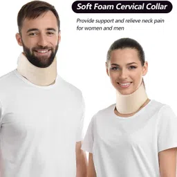cpixen Cervical Collar For Neck Pain Relief, Adjustable Soft Neck Brace For Pain Neck Support image 4