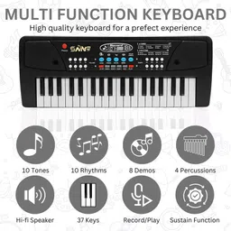 snm97 37 Key Piano Keyboard Toy with Recording and Mic for Boys Girls SBU20 image 3