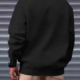 eyebogler Men Full Sleeve Solid Sweatshirt image 2