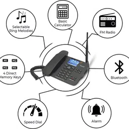 beetel BEETELF54G Corded Landline Phone with Answering Machine image 3