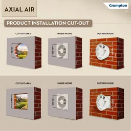 crompton AXIALAIR6WHTN with 1 Year Warranty 150 mm Exhaust Fan image 5
