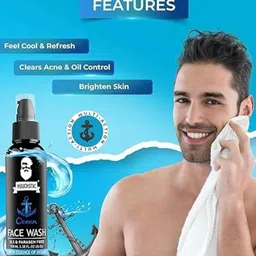 hotherb MUUCHSTAq for Men, Fights Acne & Pimple, Skin Brightening, All Skin Types for men Face Wash image 4