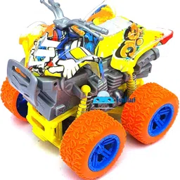 funblast Monster Bike Toy - Friction Power Vehicle - Push & Go Crawling Rock Crawler Toy image 1