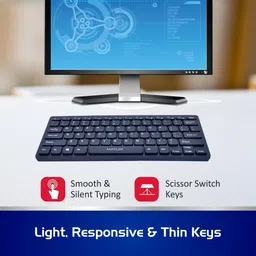 Matlek Wireless Keyboard Small 2.4G | Plug & Play | For PC, Laptop, TAB, Phones Smart Connector Handheld Desktop Keyboard Compatible with Desktop, Laptop, Mac image 2