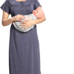 fabme Women Maternity/Nursing Nighty-picture-10