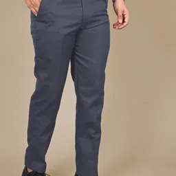mancrew Men Regular Fit Grey Cotton Blend Trousers-picture-34