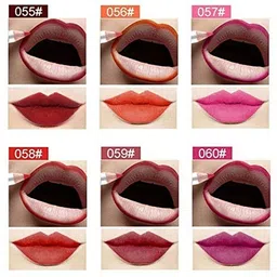 lanellie Super Matte Lip Liner Pencil, Matte Finish, (Set Of 12) - Multicolor image 4