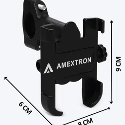 amextron Universal Bike Mount Holder Verson 2.0 Metal Body 360 Degree Bike Mobile Holder image 2