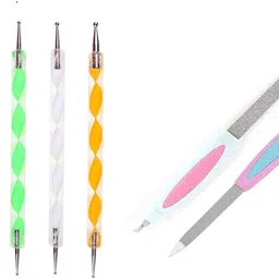 roodiles Nail Filers & Dotting Tool Set Manicure Art Kit for Filing, Shaping & Designing-picture-48