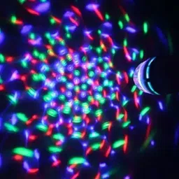 glamezone NEW COLLOCATION 360 Degree LED Crystal Rotating Bulb with Bluetooth Speaker Single Disco Ball image 2