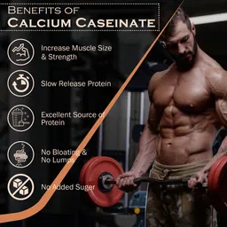 nakpro CALCIUM CASEINATE | 27.9g Protein | Helps in Muscle Recovery | Slow Absorbing Casein Protein image 4