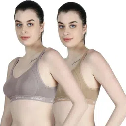 vanila Pack of 2 Women Sports Non Padded Bra image 1