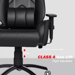 ase gaming Gold Series Ergonomic Gaming Chair with Head & Lumbar Pillow Gaming Chair image 5