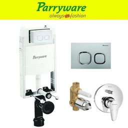 parryware Half Frame Concealed Cistern, with divater body upper uno set of 1 pic 009 Dual Flush Tank-picture-1