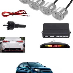 maties 4Silver Parking Sensor With LED Display Increased Safety For Car-193 Universal 4 Silver Reverse Parking Sensor With LED Display For Cars-193 Parking Sensor-picture-15