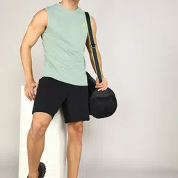 hrx by hrithik roshan Men Graphic Print Round Neck Polyester Light Green T-Shirt image 2