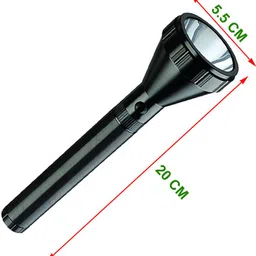 benson Rechargeable LED 3 Mode 13W Ultra Bright Metal Body 800m Range Long Lasting 6 hrs Torch Emergency Light image 3